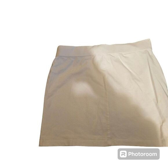 Madewell Size 26 White Mini Skirt Rigid Denim‎ A-Line Summer School Teen - Picture 6 of 8